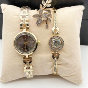 RICHRADO LADIES (WATCH+ BRACELET + RING 💍 + BOX 🎁)