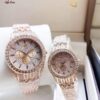 LUXURY STONE COUPLE WATCH (ROSE GOLD)