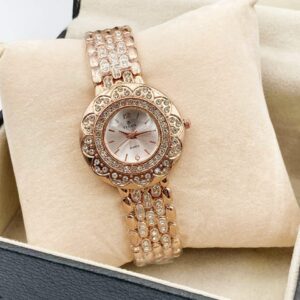 TITAN LADIES WATCH ( GOLDEN CHAIN WITH WHITE DIAL)