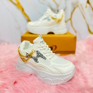 Ladies sneakers shoes (white)