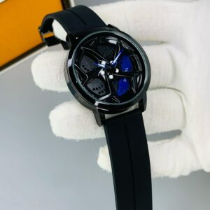Tankre rotating dial watch (Black strap with blue dial🔵)