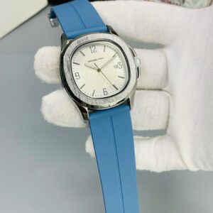UP Original ( Blue Strap Silver white Dial )