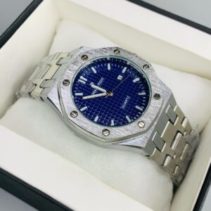 AP AA+ (SILVER CHAIN WITH BLUE DIAL)