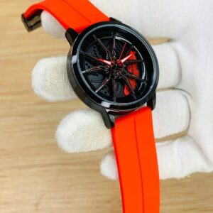 Tankre rotating dial watch (red strap with red dial)