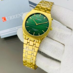 Curren original ( Golden chain with green dial)