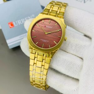 Curren original ( Golden chain with brown dial)
