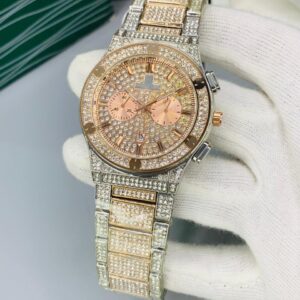 HB Stone ( Rose Twoton Golden Chain Rose Golden Dial )